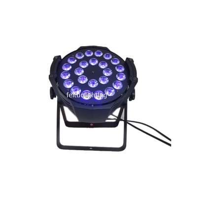 24x18w rgbaw uv 6in1 dmx led par light stage