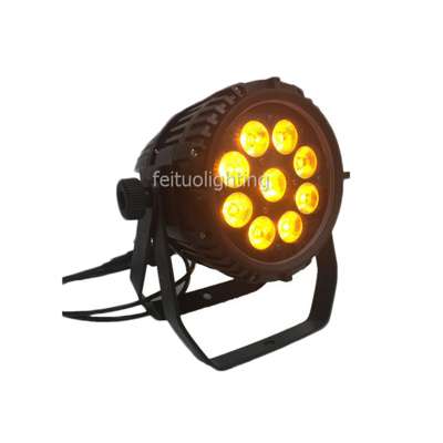 9*18w 6in1 rgbwa uv battery powered outdoor par 64 led ce rohs